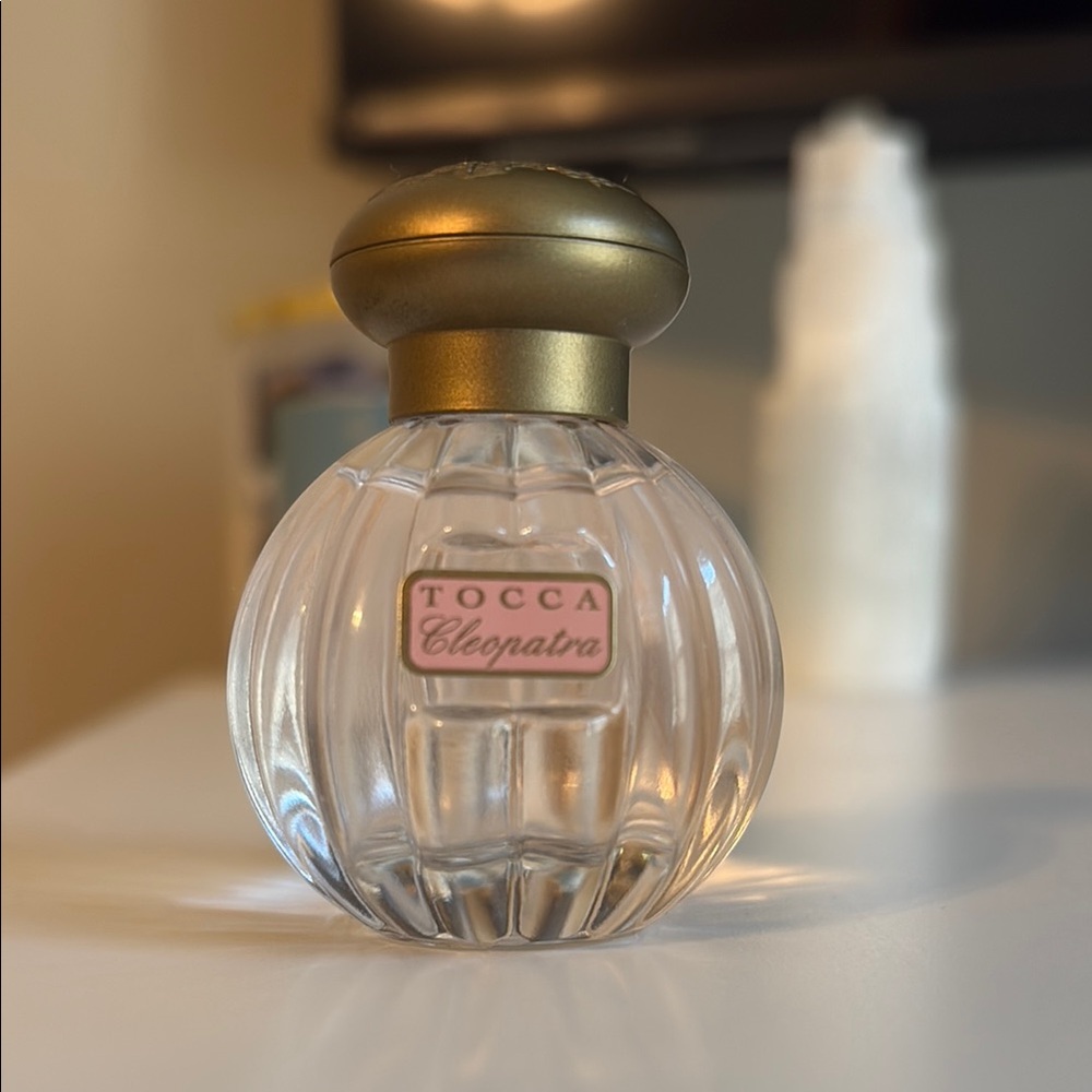 Tocca Cleopatra Mini Perfume Bottle with Gold Cap and Pink Label